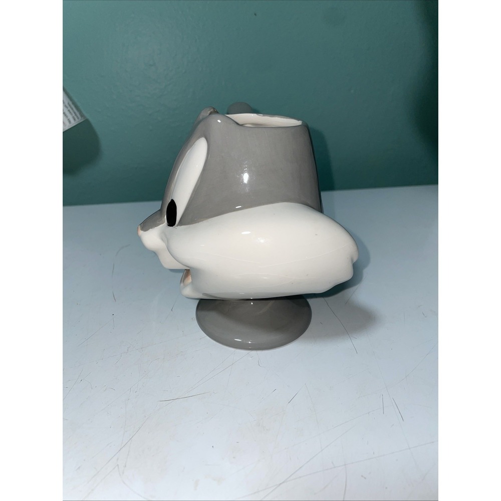 Vintage 2000 Looney Tunes Bugs Bunny 3D Sculpted Ceramic Mug Houston Harvest - Picture 2 of 6
